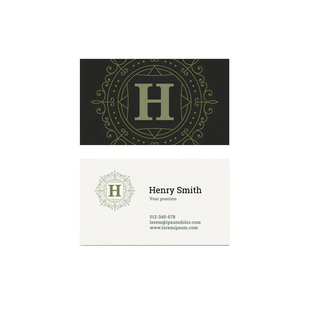 Custom Logo Printing Business Card, Gloss & Matte Finish, Personalized Thank You Card Customization