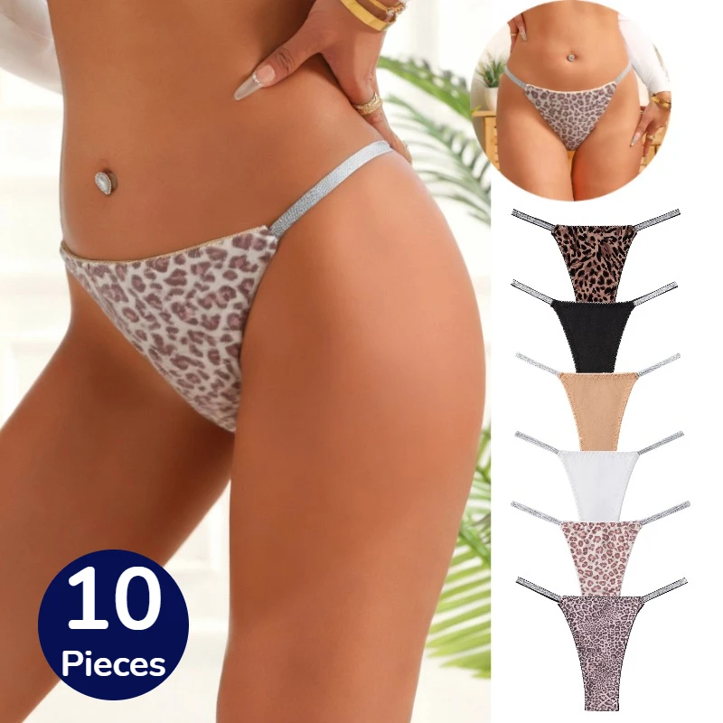 

TrowBridge 10 шт. женские трусики бесшовные стринги леопардовое нижнее белье сексуальное женское белье стринги бикини трусики для женщин стринги распродажа