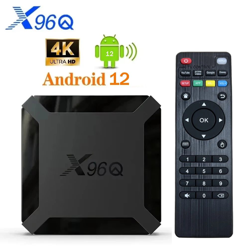 X96Q 2GB 16GB Android 12 TV Box Allwinner H313 Quad Core 4K HD 4G Wifi Player PK X96 1GB 8GB Set Top Box