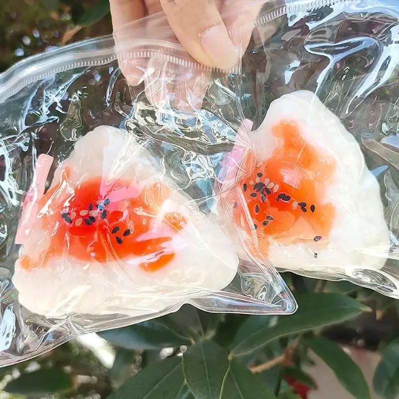 Creative Onigiri Squeeze Toy For Stress Relief Slow Rise Sensory Fidget Toy Cute Kawaii Novelty Gift For Kids And Adults