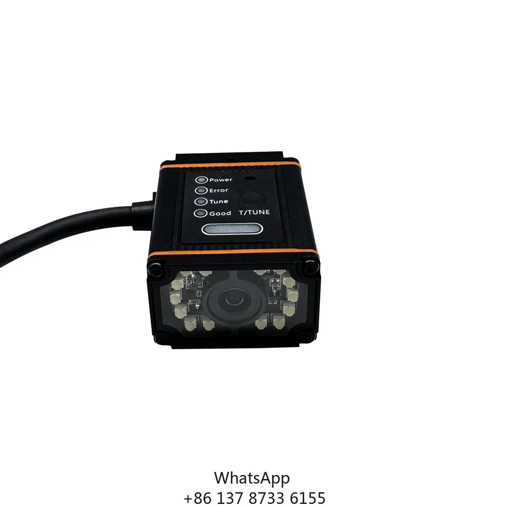 RK410 Fixed Industrial Barcode Reader Modbus TCP Ethernet RS232 Multi-Protocol Code Scanner IP65 Rugged Vision Decoding Camera
