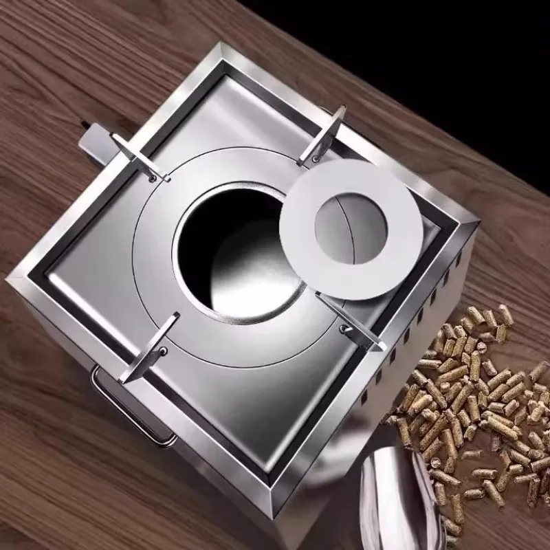 

Wood stove outdoor windproof gasification fiery stove split portable picnic square camping trip