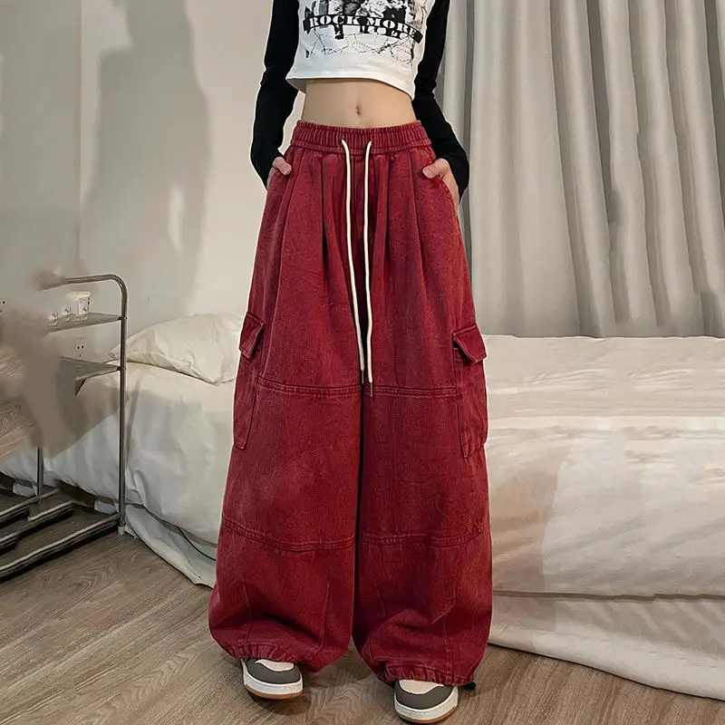 Autumn/Winter New Women's Pants Commuting Loose High Waist Work Pants Wide Leg Pants