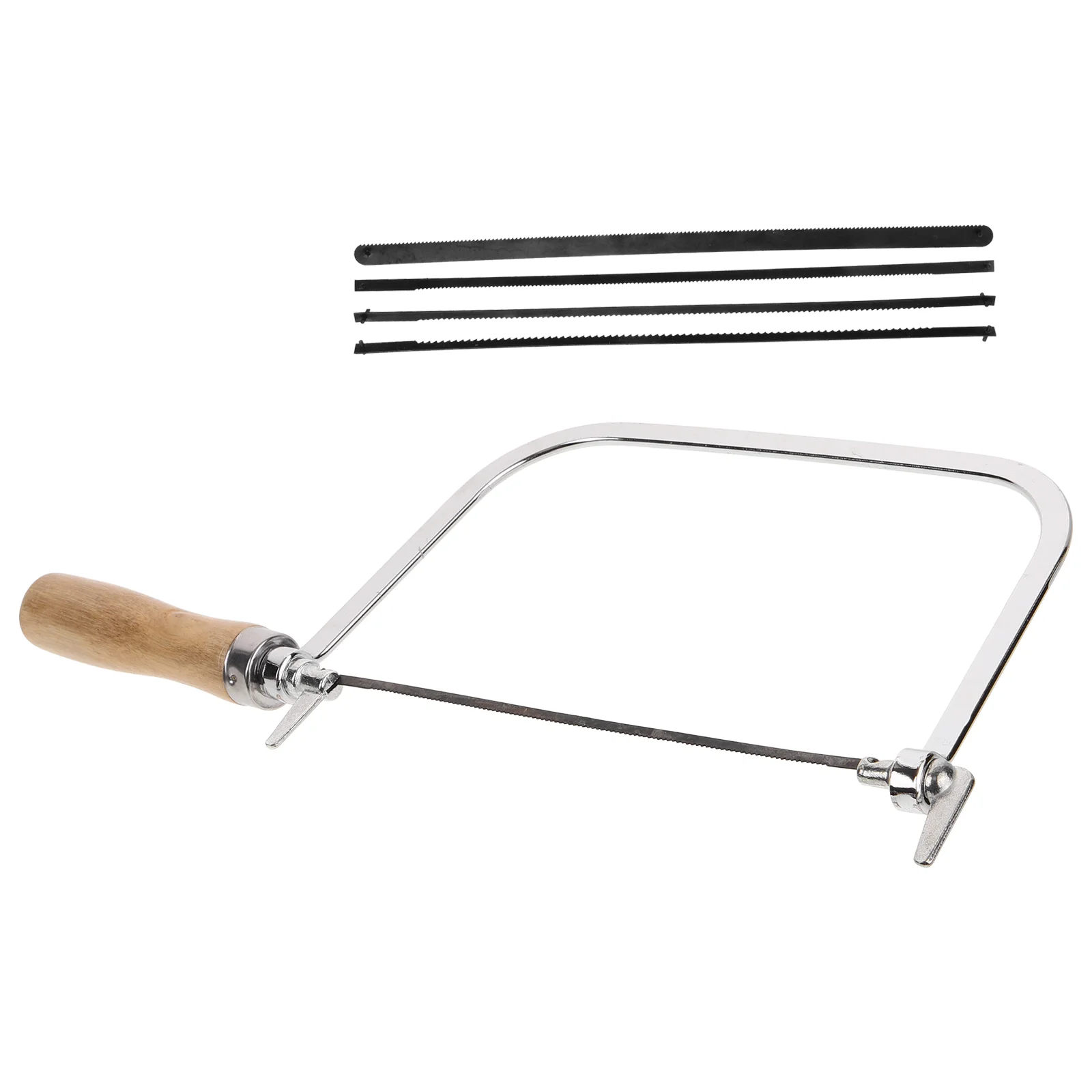 

1 Set Coping Saw Wooden Handle Saw Woodworking Hand Saw Tool with Replacement Blades scroll for woodworking