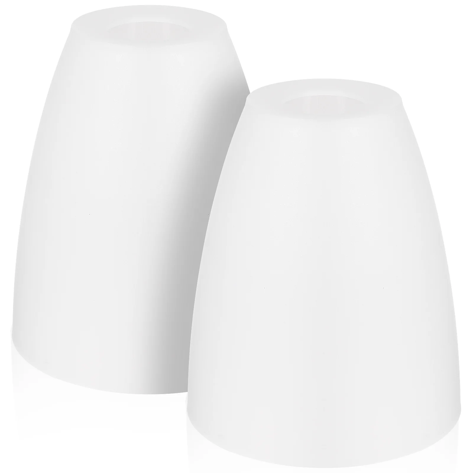 2 Pcs Plastic Lampshade Protective Cover White Nightstand for Floor Ceiling Lights Shades Small Replacement