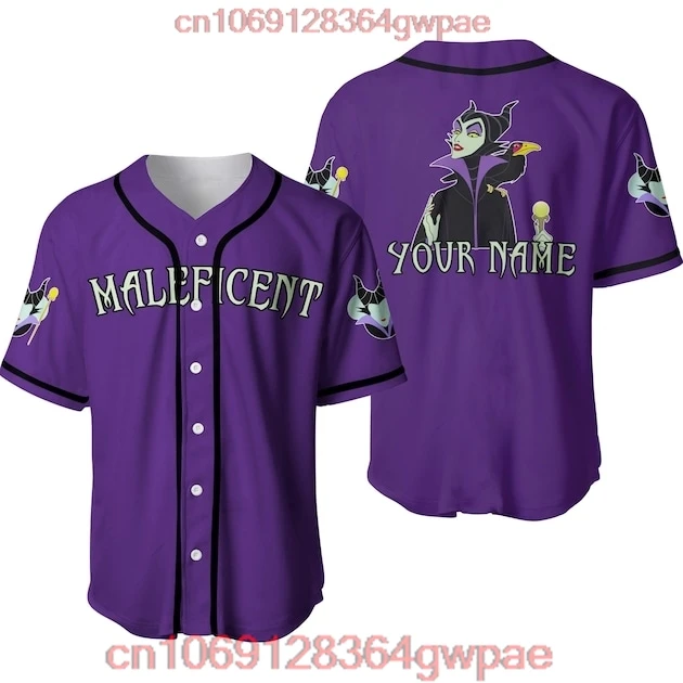 Villain Hades Baseball Jerseys Unisex Cartoon Graphics Casual Baseball Uniform Disney Custom Baseball Jerseys Casual Sweatshirt