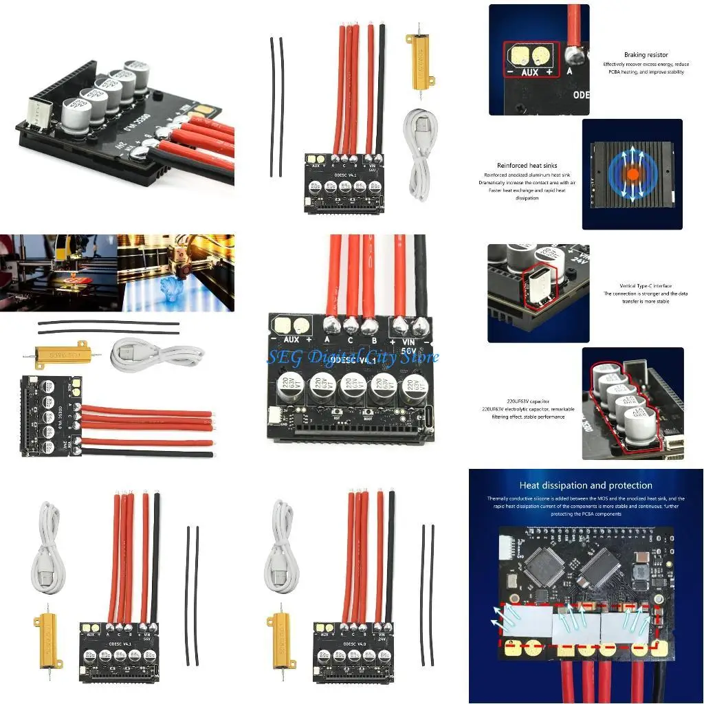 

Контроллер бесщеточного двигателя U75B ODESC V4.0 с одним приводом и множеством функций для различных летных нужд