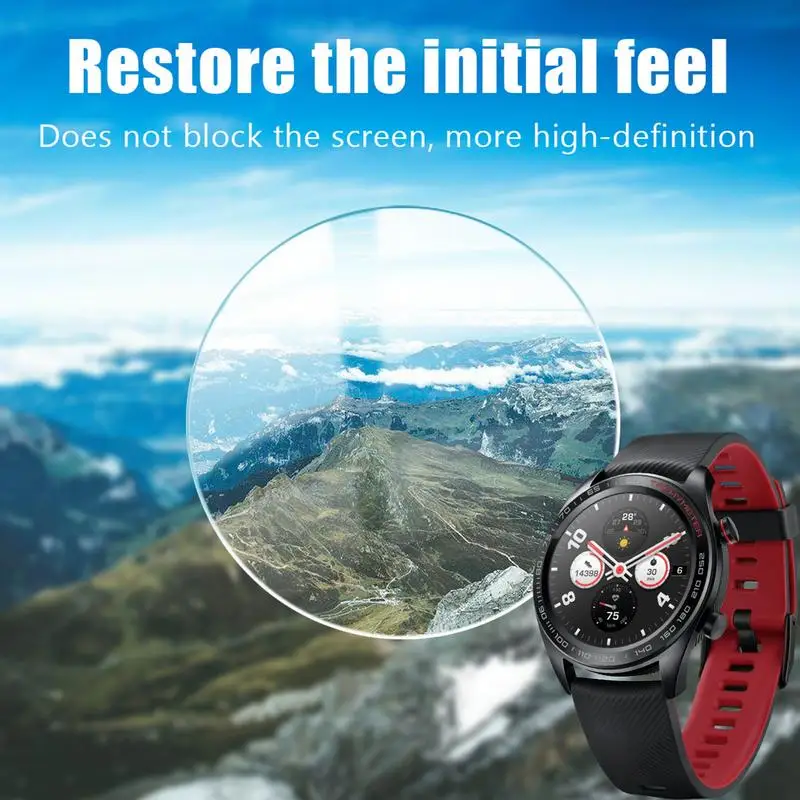 Round Wrist Clock Screen Protector Round Wrist Clock Screen Film In Tempered Glass High Definition Film To Extend Wrist Clock