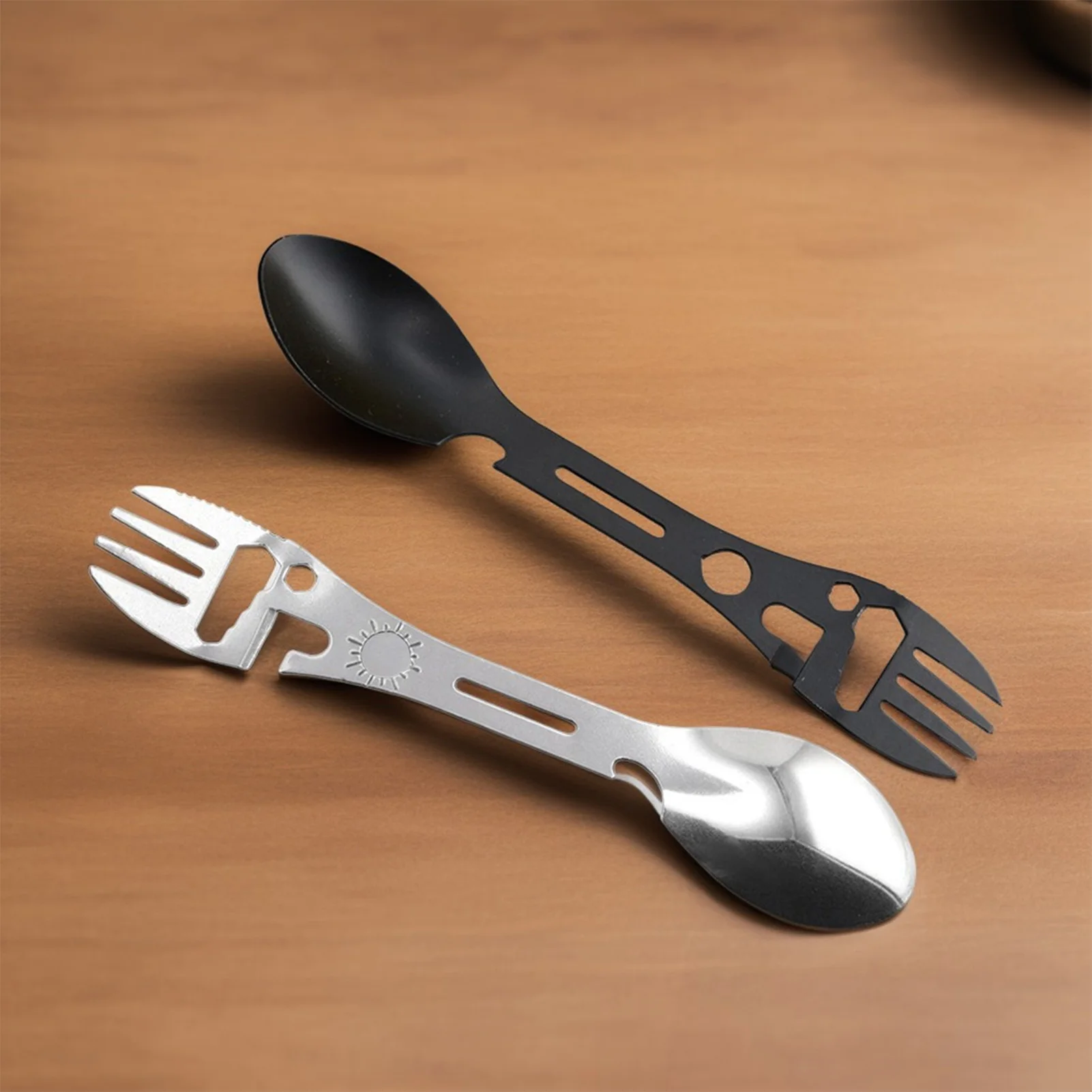 

Посуда для кемпинга, вилочный инструмент, эргономичный дизайн, простые в использовании инструменты для выживания, подходящие для путешествий, пеших прогулок