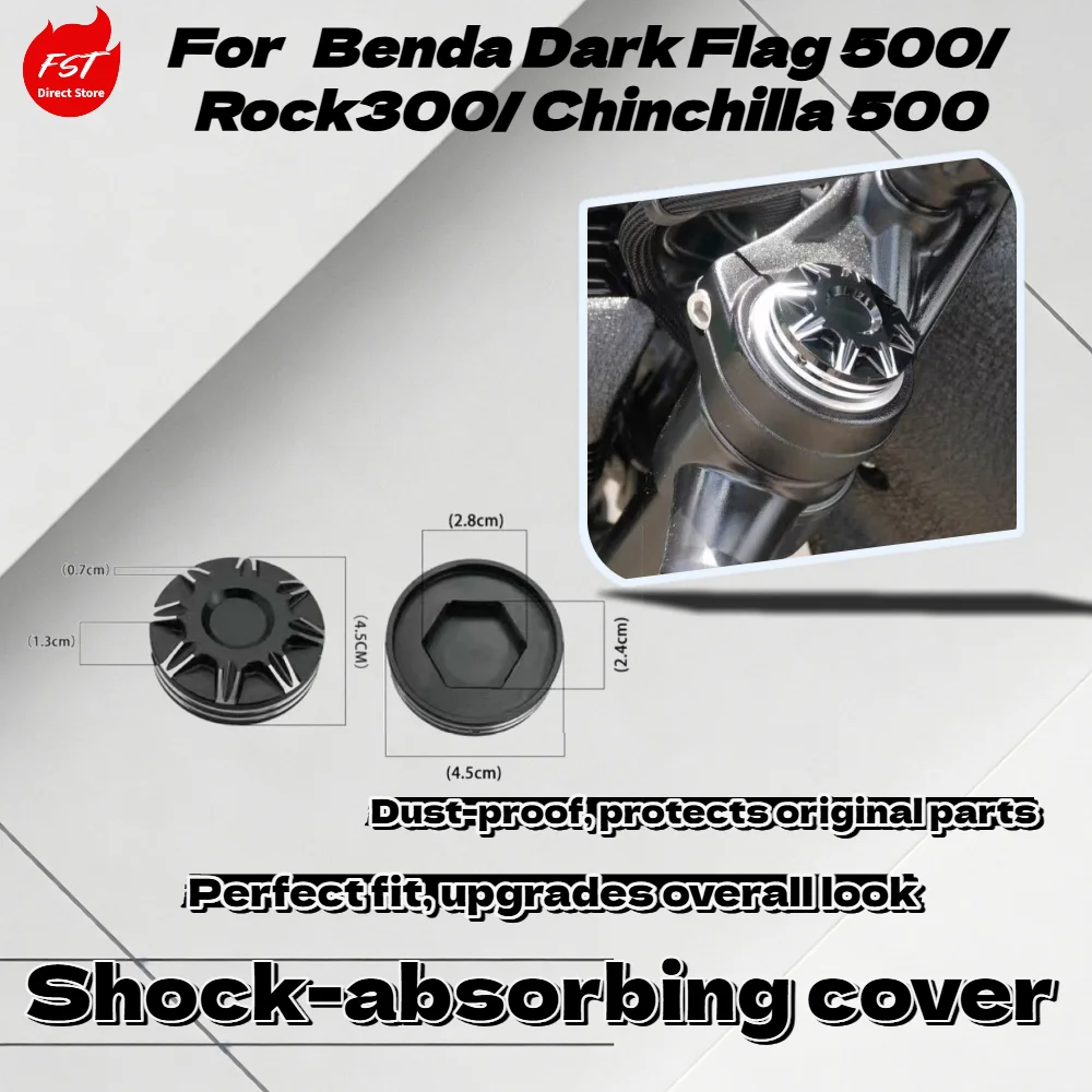 For Benda Dark Flag 500/Rock300/ Chinchilla 500 Absorber Decorative Screw Nut Black Warrior Upgrade Parts