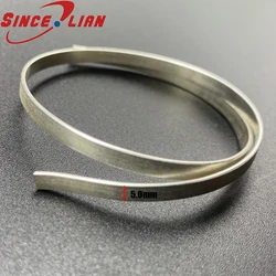 S925 Slver rettangolare filo d'argento fatto a mano anello in filo d'argento bbracciale barra d'argento materiale fai da te filo d'argento piatto intarsiato