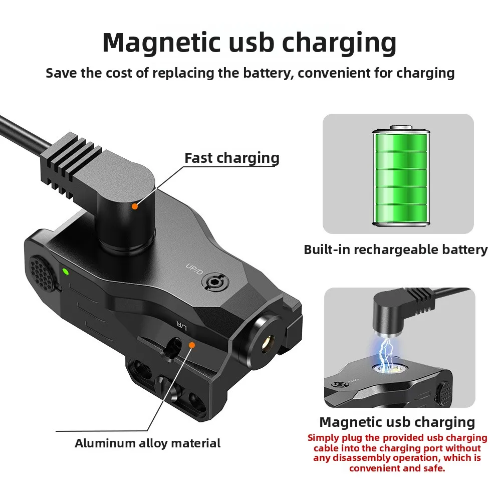 Taktisches Unten Montiertes Magnetisches Lade-Infrarot-Laserzielgerät, Metallische Untere Basis Unten Montiert – Detail 3