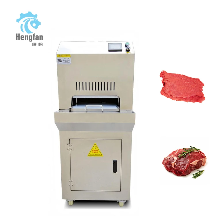 Chicken Schnitzel Maker Machine Meat Flatten and Press Processing Machinery for Shop Use