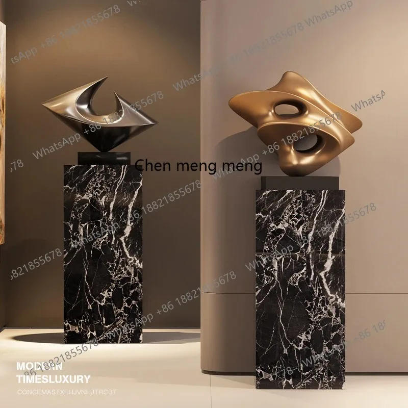 M02 Hotel sculpture abstract geometry FRP art creative ornament high-end modern soft decoration