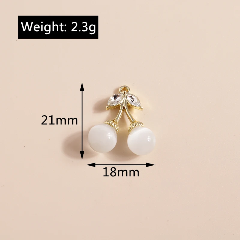 Leslie 4 stücke exquisite Kristall perle runde Hase Schmetterling Bowknot Charms für Ohrringe Halskette Armband DIY Schmuck Zubehör – Detail 20