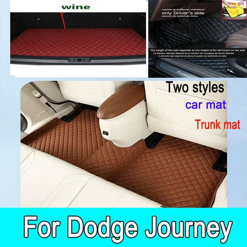 

Car Floor Mats For Dodge Journey Fiat Freemont 2011~2019 7seat Waterproof Tapetes Para Automovil Car Matts Floor Car Accessories