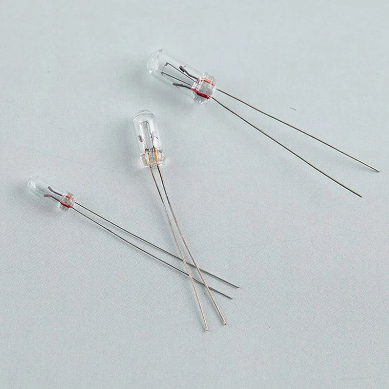 25PCS 5mm 4mm 3mm průhledný 12V mini cibule z pšenice rýže žárovky spínač knoflík žárovky indikátor cibule wolfram lampa