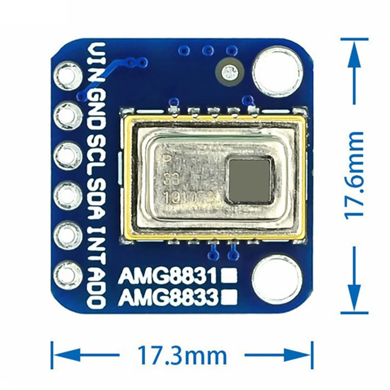 Módulo sensor de temperatura de matriz de termovisor AMG8833 IR 8X8 para Raspberry Pi