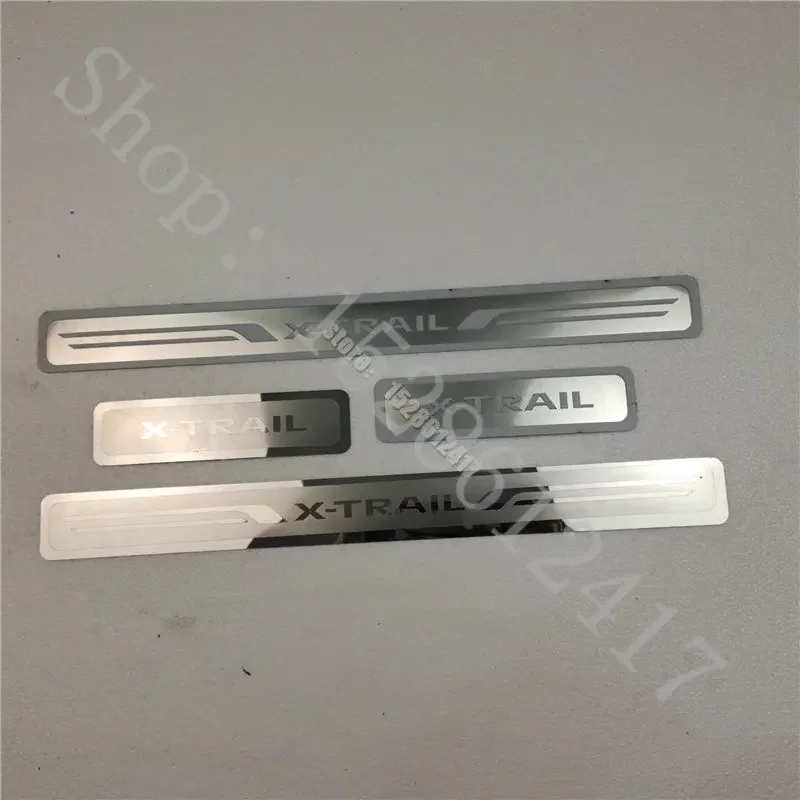 for Nissan X-Trail X Trail T33 Rogue 2021 2022-2024 Sticker Door Sill Scuff Plate Guards Threshold Pedal Trim Car Accessories