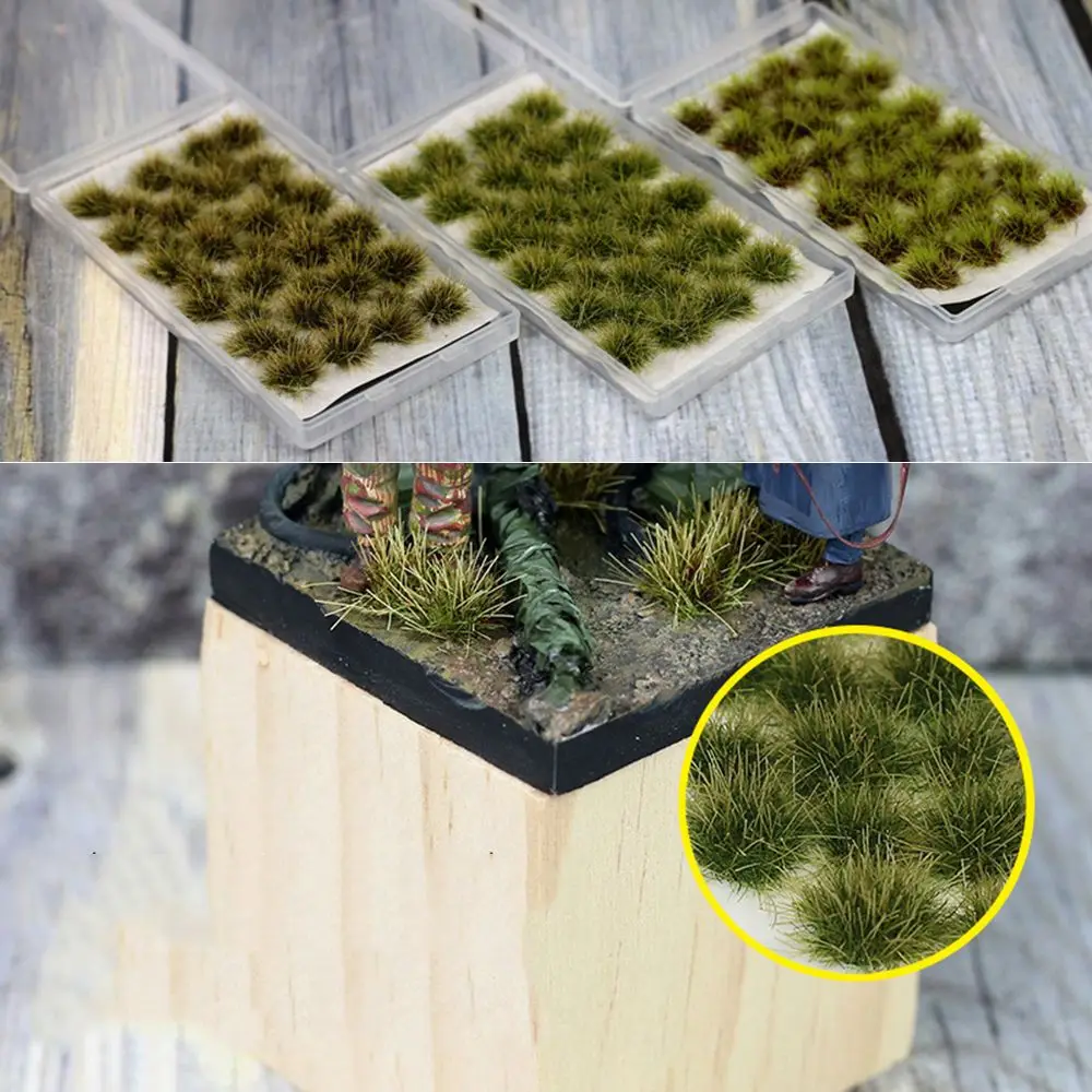 Diseño de construcción, juguete de Wargaming, bricolaje, modelado, ferrocarril, hierba Artificial, hierba estática, capullo de hierba estática