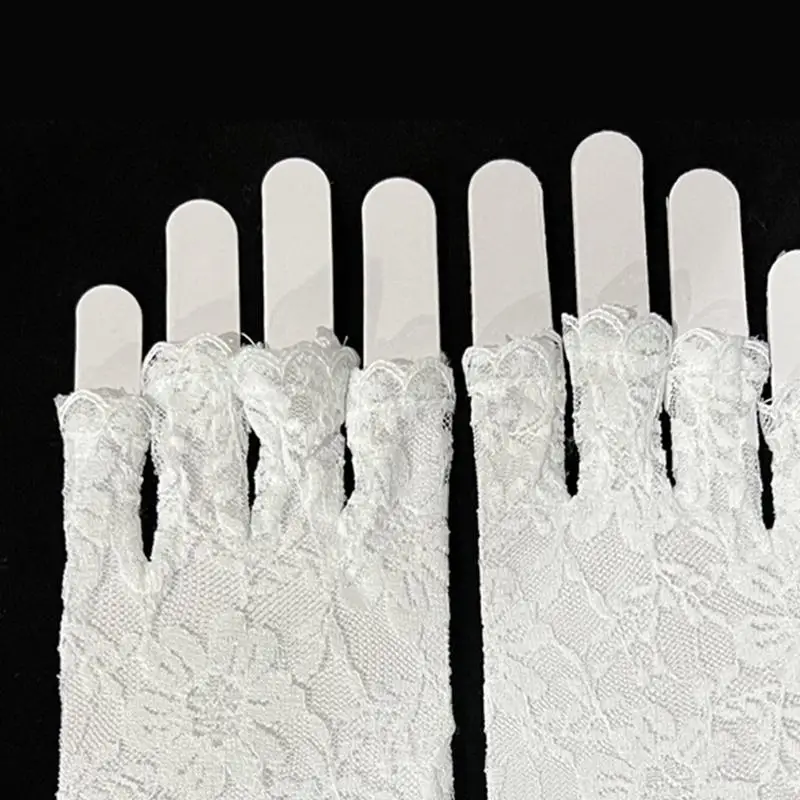 Luvas decoração floral transparente K3NF