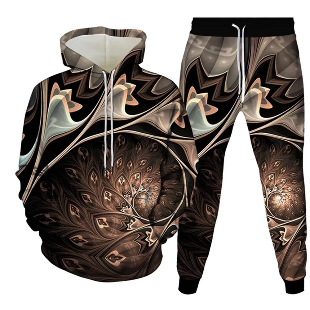 New Colorful Vortex 3D Print Men Women Tracksuit Sets Fashion Hoodie And Pants 2pcs Sets Oversized Pullover Casual Men Clothing