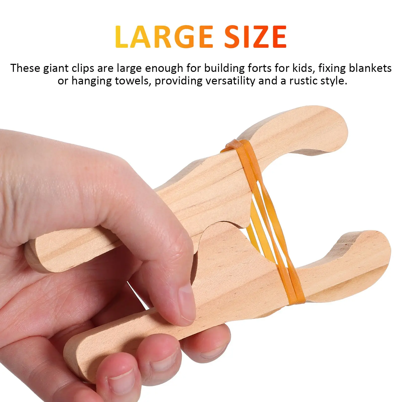 3 قطع من مناشف الشاطئ للأطفال مع بطانية خشبية ودبابيس ملابس شديدة التحمل في الهواء الطلق