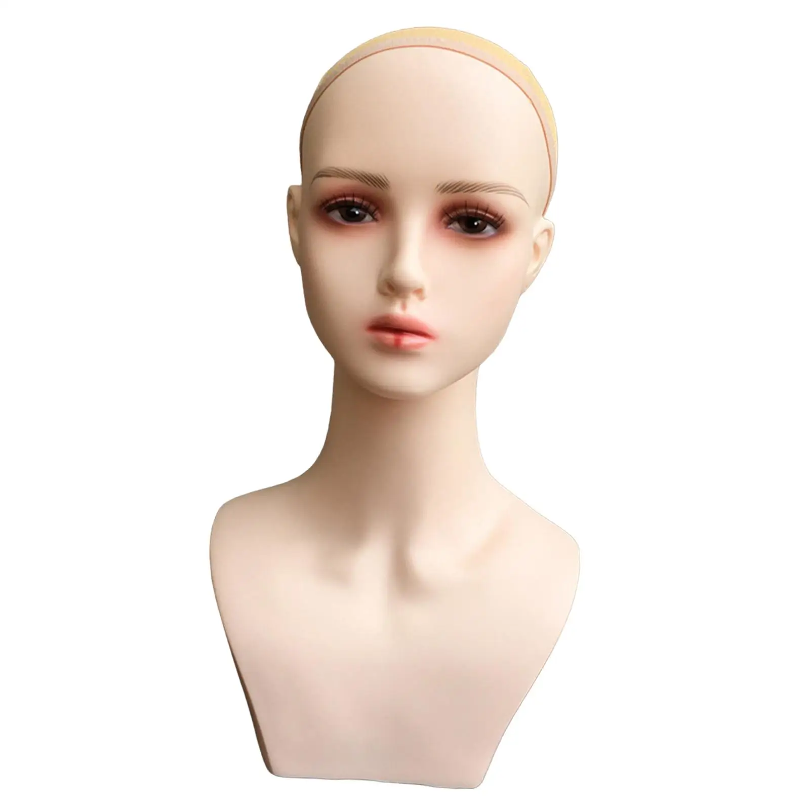 Female Mannequin Head for Hairpieces Necklace Wigs Displaying Making Styling