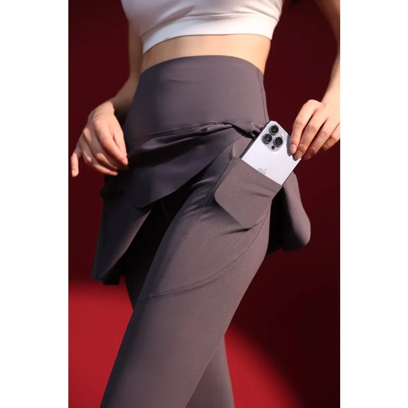 Pantalones de Yoga de cintura alta para mujer, mallas con cremallera, dos piezas de entrepierna abierta, estilo Joggers, Control de barriga, ropa deportiva elástica