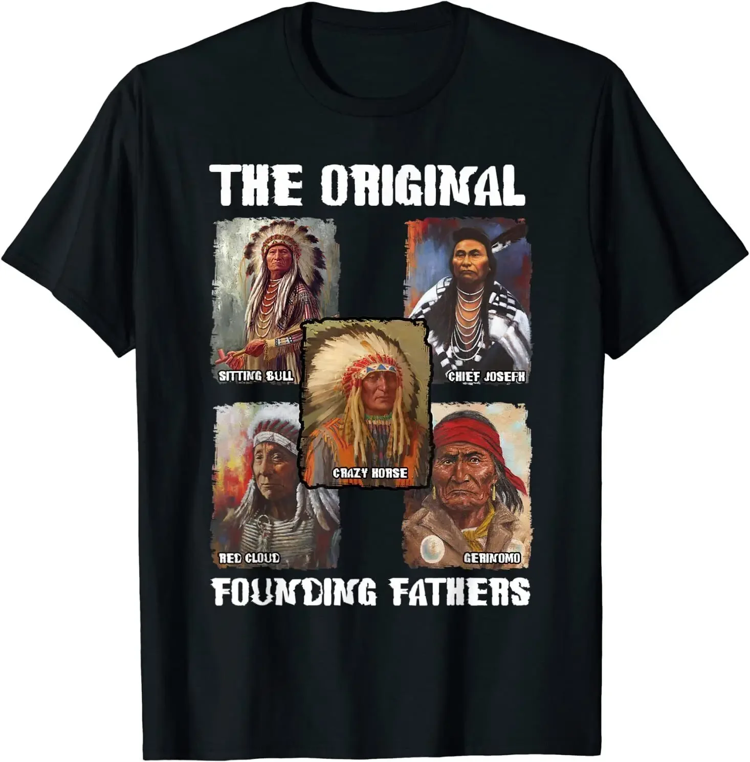 

Футболка The Origional Founding Fathers Indian Chiefs, 100% хлопок, с круглым вырезом, летняя повседневная мужская футболка с короткими рукавами, размер S-3XL