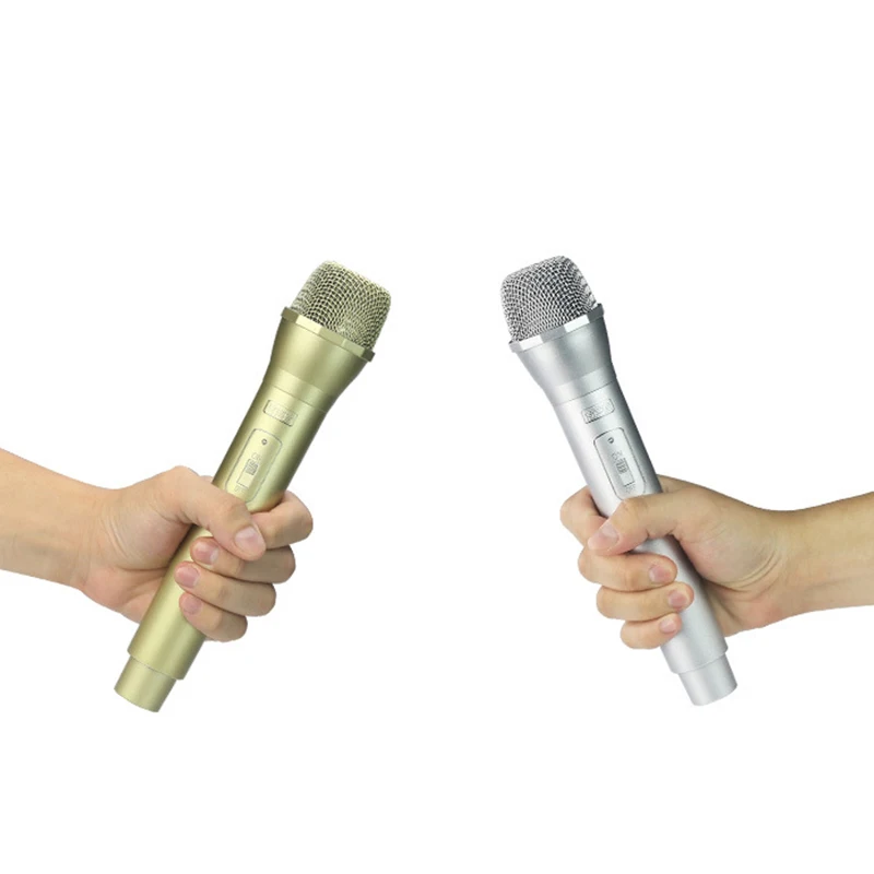 1pcs Fake Prop Microphone Props Artificial Microphone Prop Kids Microphone Toy Black White Red Gold Sliver Color