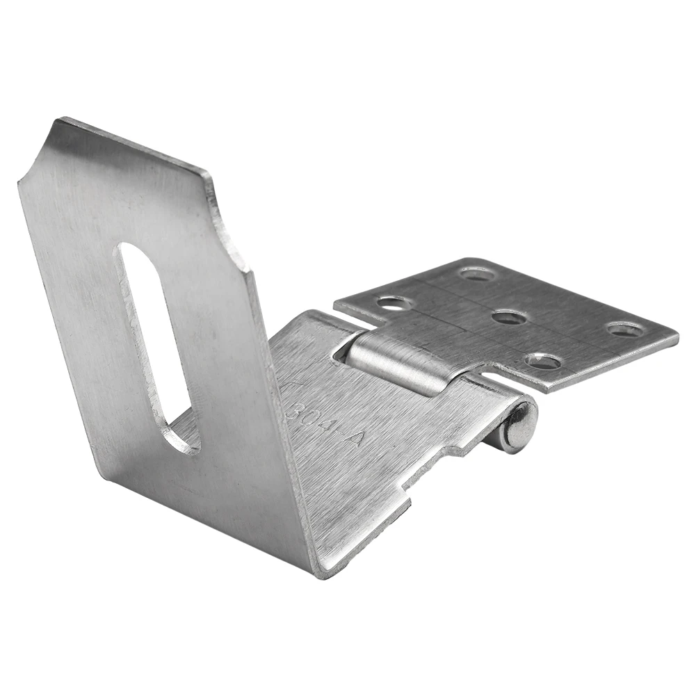 Stainless Steel Padlock Clasp Gate Hasp Staple Door 90 Degrees Latches Lock Shed Latch Household Burglar-proof Accessories