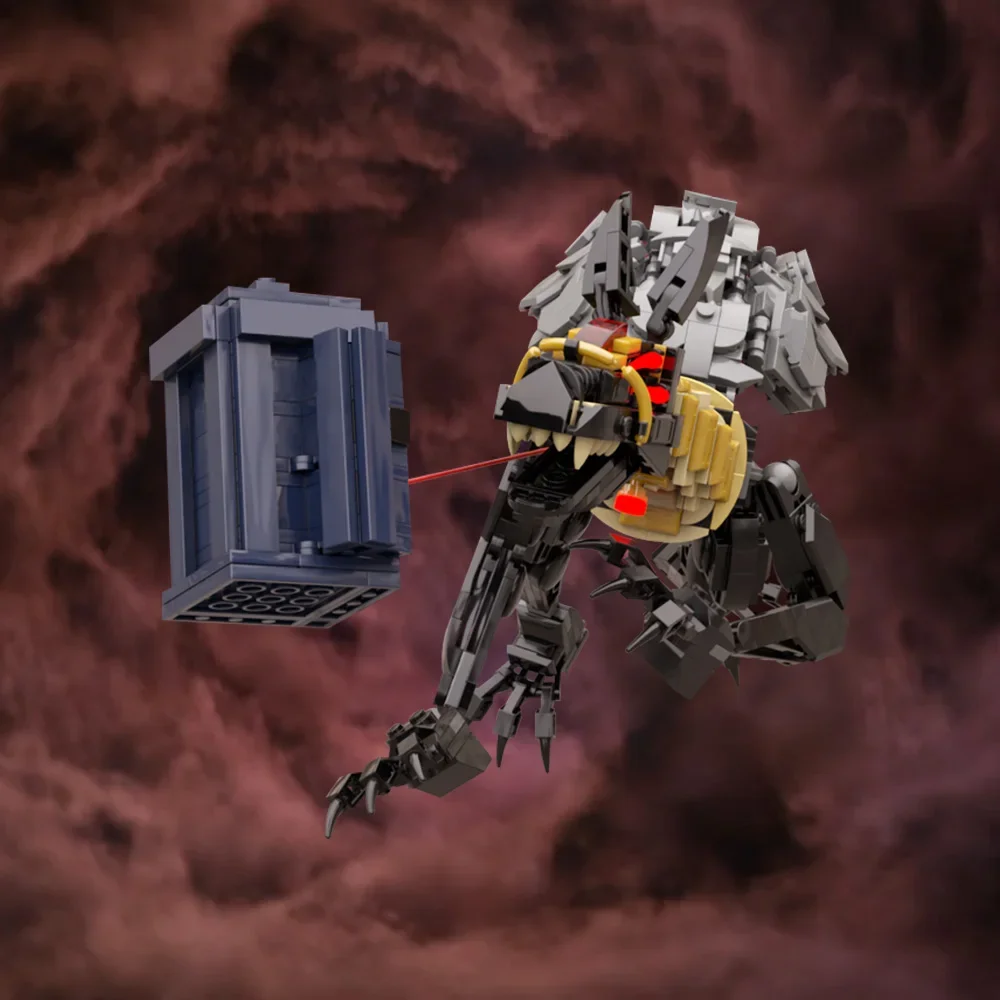 MOC Sutekh and Tardis Model Building Blocks Doctores whoes Magic Phone Booth Scary Hound Brick Toy Adult Gift For Boys