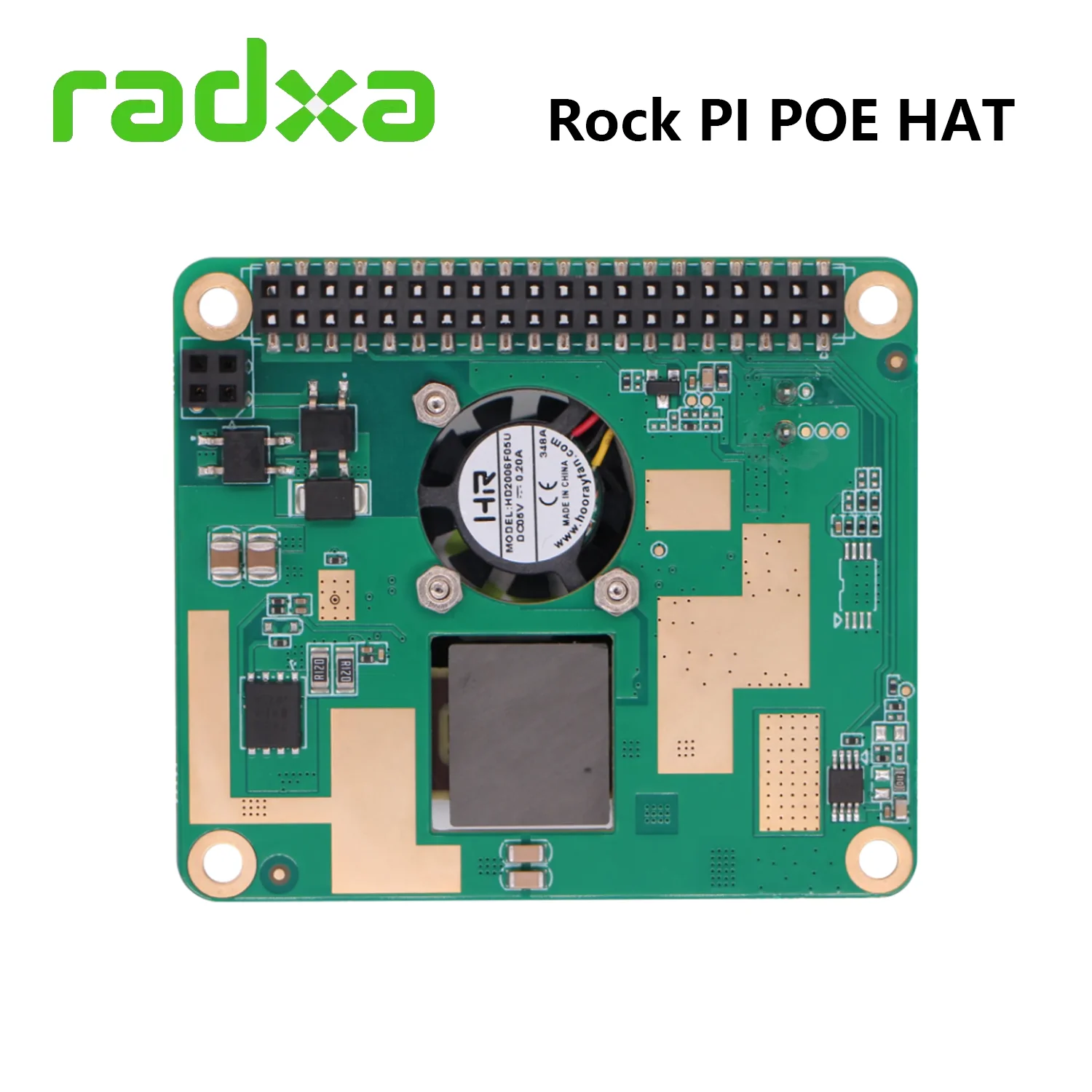 Radxa-25W PoE Plus HAT, Compatível com ROCK 3A, ROCK 3B, ROCK 3C, ROCK 4C +, ROCK 5A, ROCK 5B