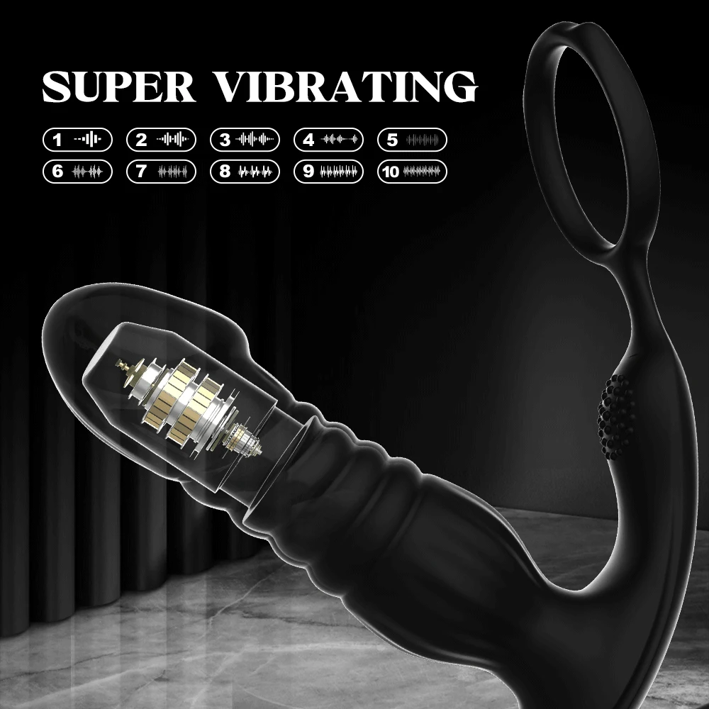 التوجه المكونات الشرج الذكور البروستاتا تدليك الهزاز للرجال التحكم عن بعد بعقب المكونات مع حلقة القضيب مثلي الجنس الشرج محفز لعبة الجنس #4