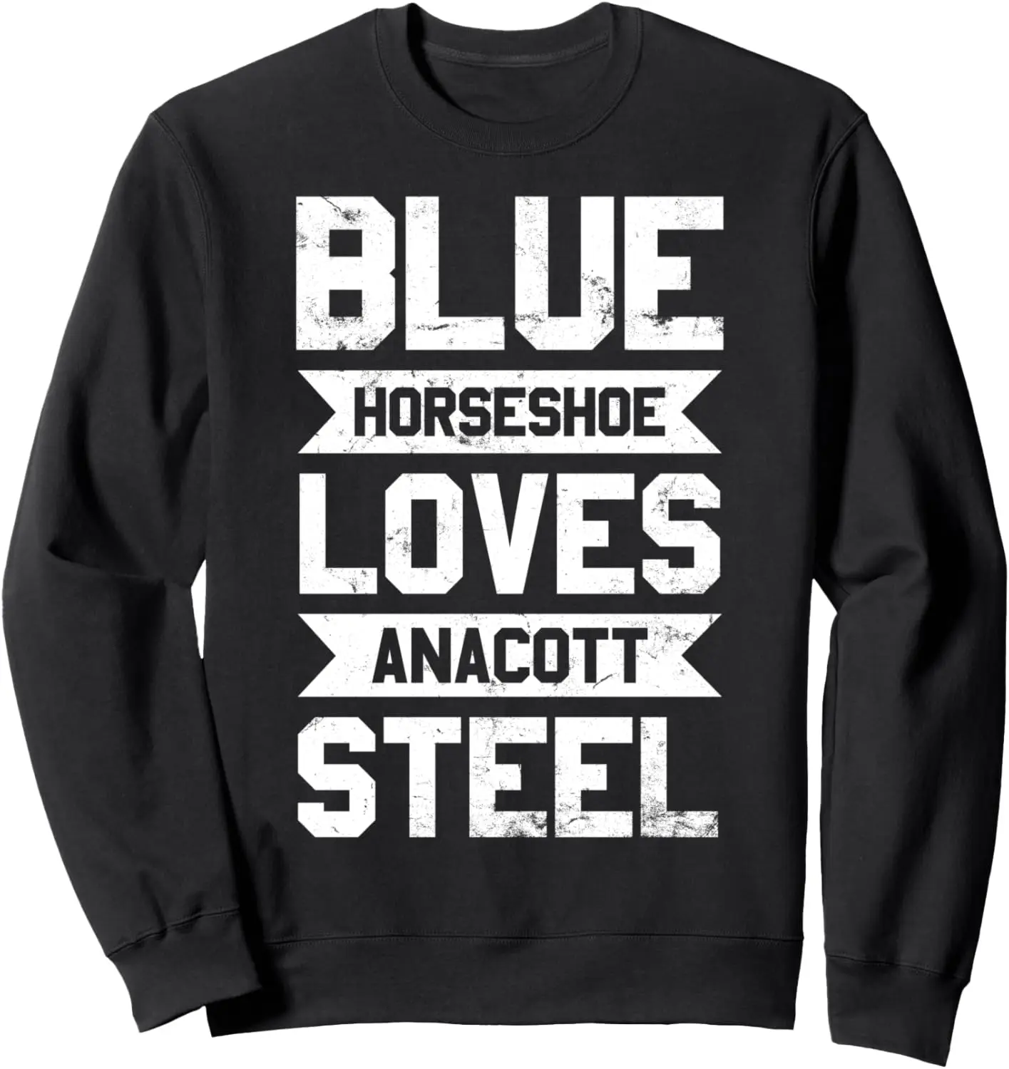 

Синий свитшот Horseshoe Loves Anacott Steel