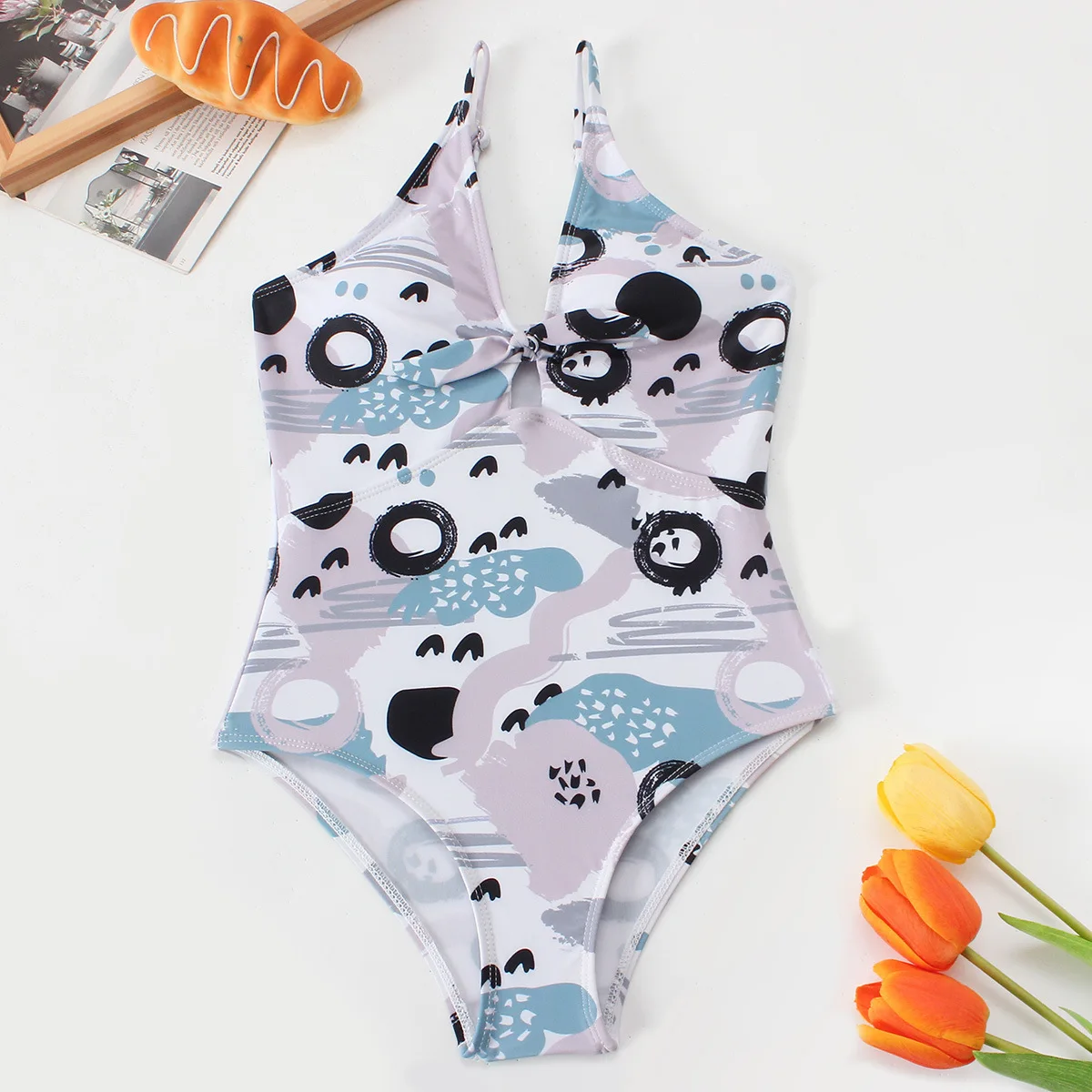 Floral Girls One Piece Swimsuit 7-12 Year Kids Swim Suit Teenage Children's Swimwear 2025 Bathing Suits Girl Beach Wear Bodysuit