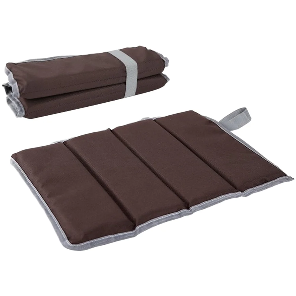 Foldable Outdoor Seat Cushion Picnic Mat Silver Coated Oxford Cloth Waterproof Moisture Proof 35x28x1.5cm Weighs 60g