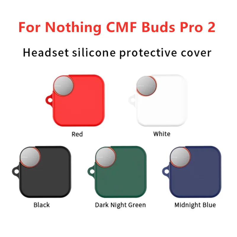 Silicone Protective Case for Nothing CMF Buds Pro 2 Wireless Headphone Protector Case Cover Shell Housing Anti-dust Sleeve