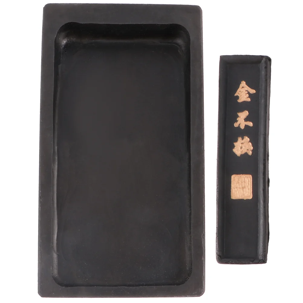 Inkstone Stick Calligraphy for Writing Grinding Rectangle Preserve Inkslab Student
