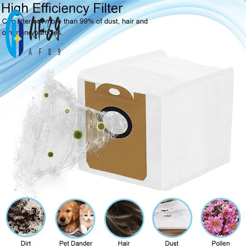 

AF89-Dust Bags For Proscenic M7 Max, M8 Pro, For AIRROBO T10+, For Neabot N2, For Laresar L6 Pro Robot Vacuum Cleaner Parts