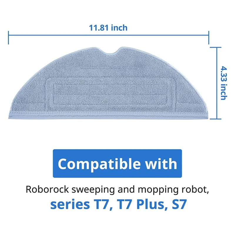 Сменные накладки для вакуумной швабры, совместимые с Roborock S7 S7 + T7 T7S T7S Plus S7maxv S7maxv Plus S7maxv Ultra Robot