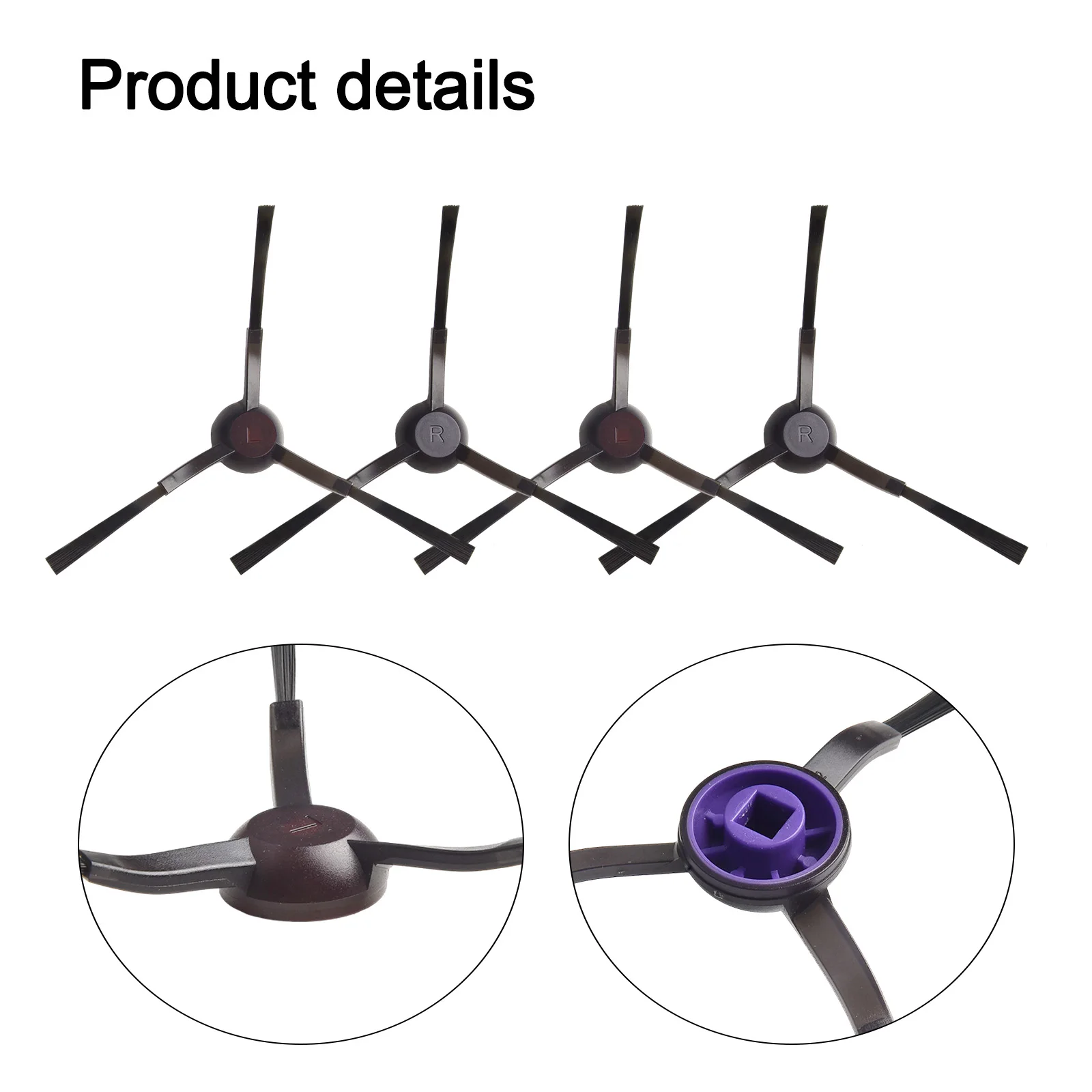 4/10pcs Corner Side Brushes For Eureka NERE10s E10S Robot Replacement Vacuum Cleaner Home Appliance Accessories