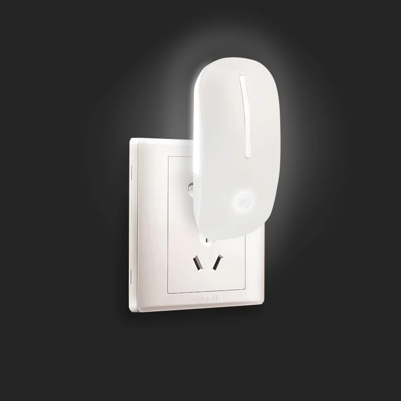 Luzes LED Night Plug Em Parede Nightlight, Sensores de Luz, Banheiro, Escada, Corredor, Quarto, Cabeceira Lâmpadas