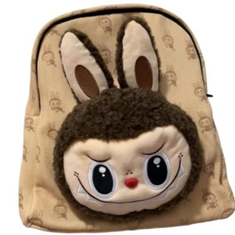 

Labubu Pendant Bag Pose Hat Bouquet Series College Style Children'S Schoolbag Girls Kawaii Outdoor Travel Bag