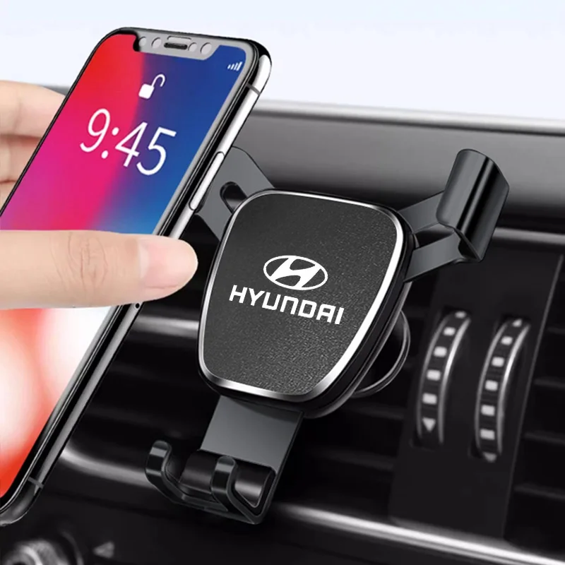 

Car Phone Holder Mobile GPS Stand Vent Mount Accessories For Hyundai IONIQ Sonata Elantra Grandeur i20 i10 SantaFe i30 Palisade