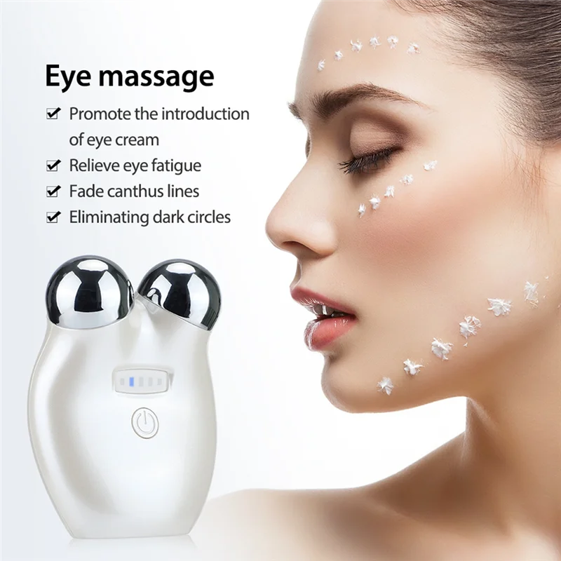 TCF-Face Roller Massager เครื่องยกกระชับใบหน้า 3D ลูกกลิ้งนวดหน้าต่อต้านริ้วรอยกระชับผิวฟื้นฟูผิวการดูแลผิว