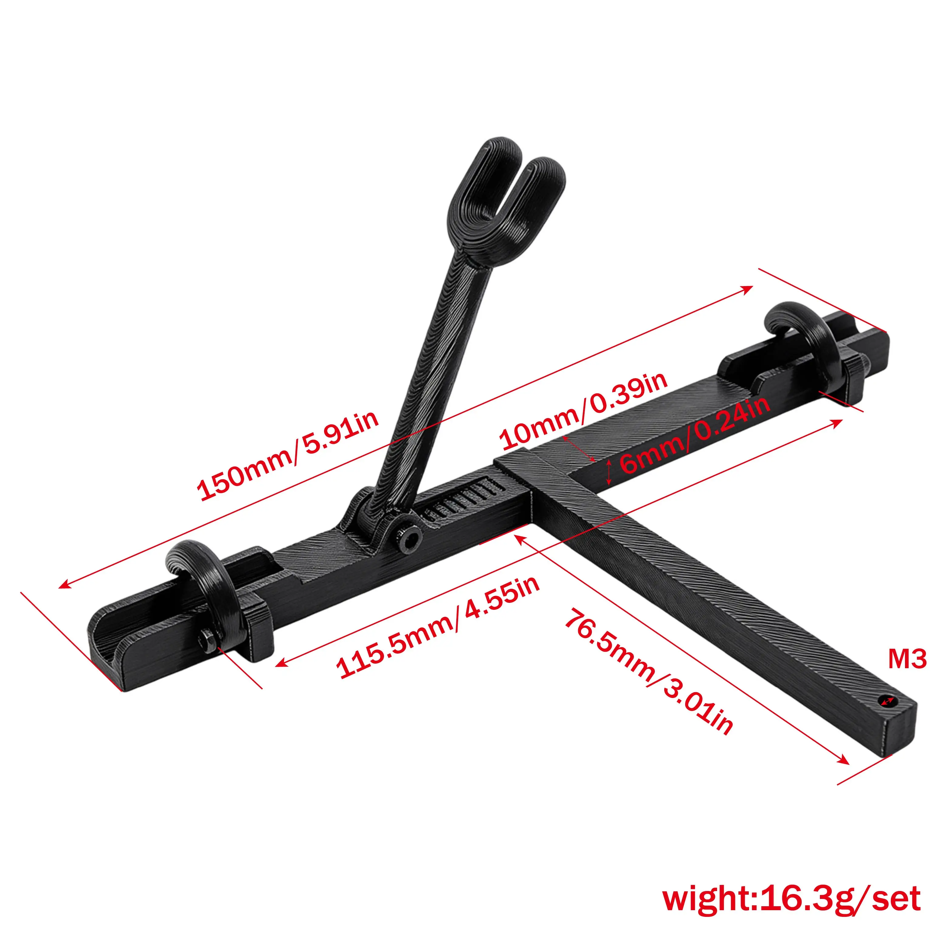 1/10 RC Simulation 3D Bike Rack Bracket Bicycle Rear Double Bike Mount Decorative for 1/8 1/10 RC Crawler TRX4 SCX10 MN YIKONG