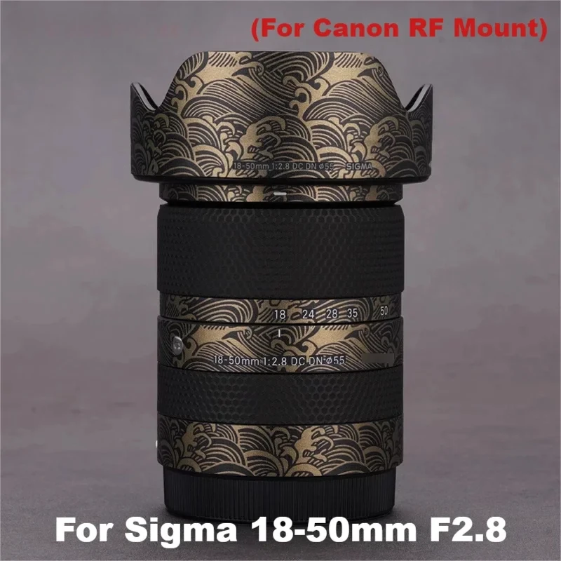 Customized Sticker For Sigma 18-50mm F2.8 DC DN Decal Skin Lens Vinyl Wrap Film Protector Coat For Canon RF Mount 18-50 2.8