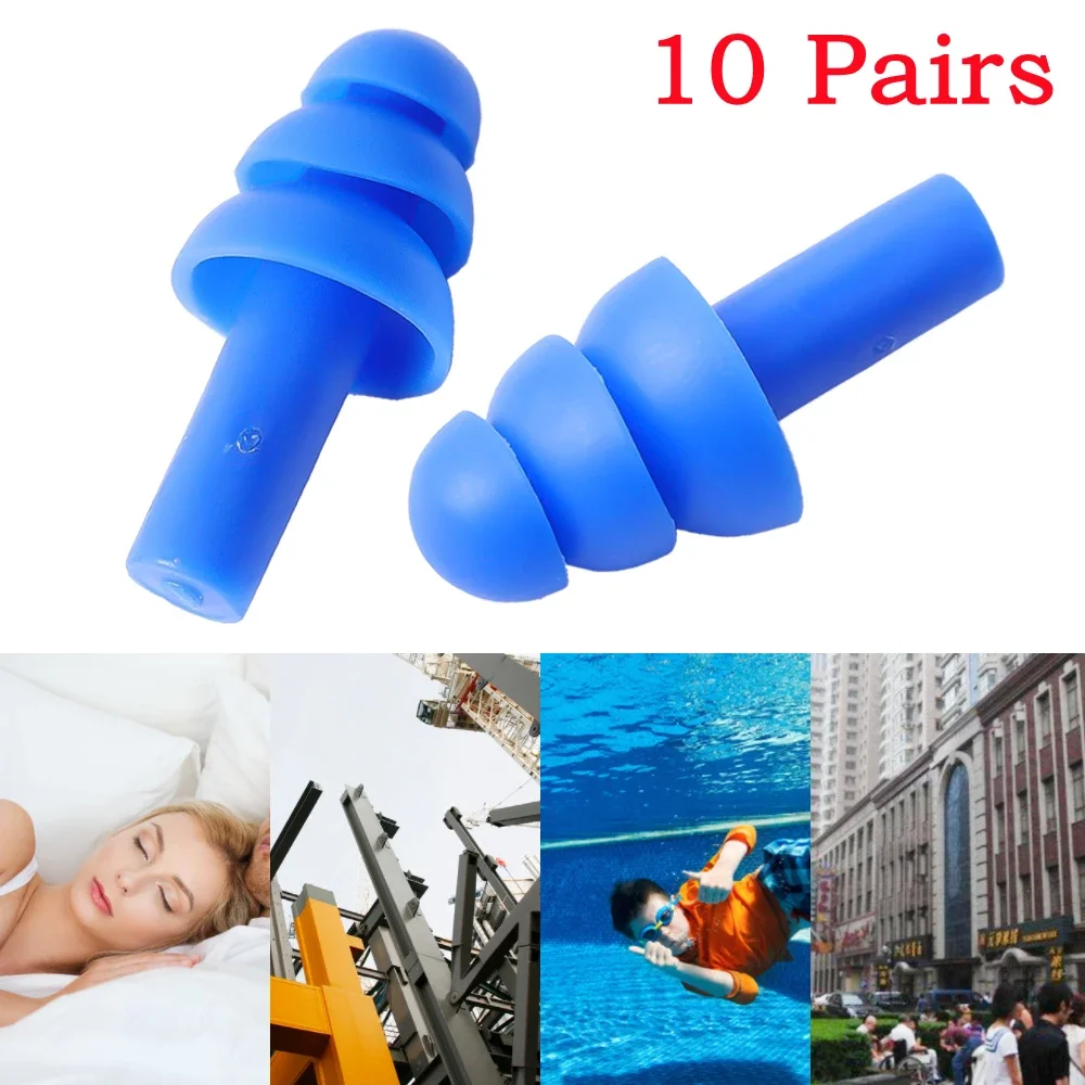 Waterproof Swimming Ear Plugs Soft Silicone Earplugs Reusable Noise Reduction Sleeping Ear Plugs Ear Hearing Protector With Box